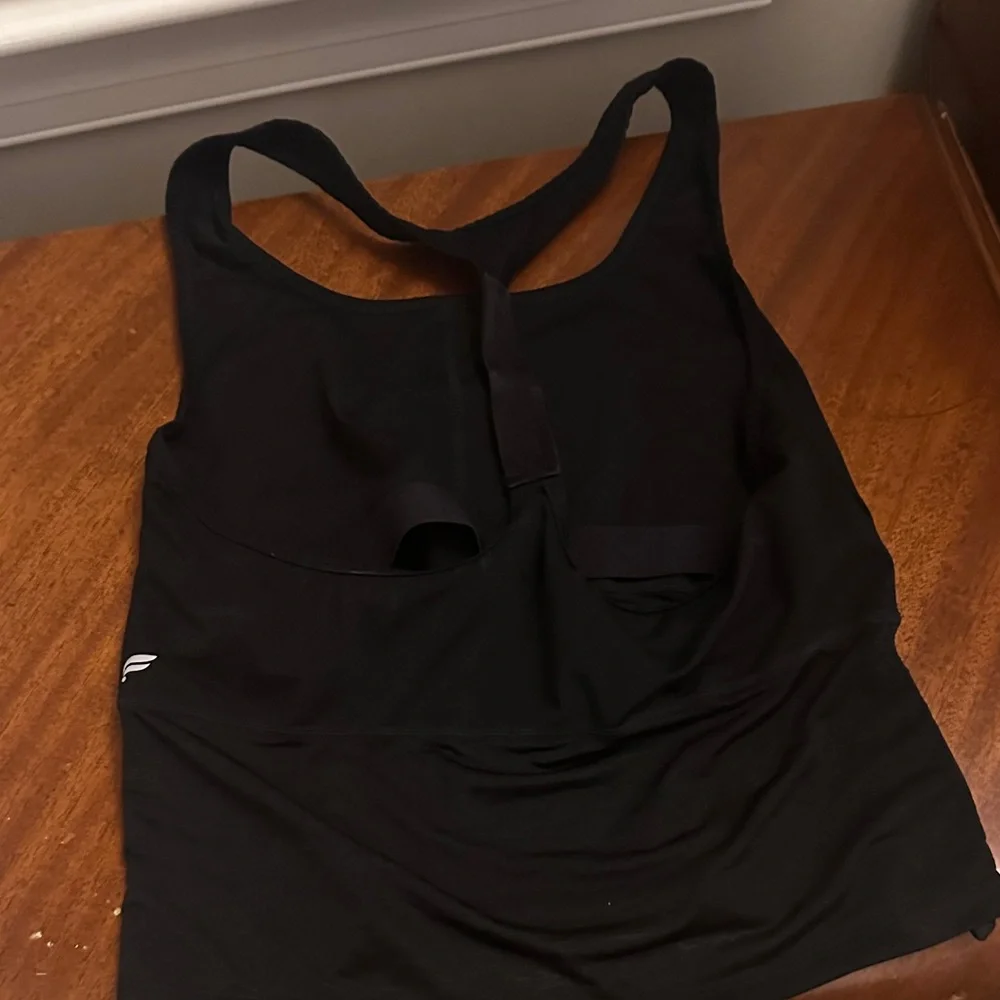 Fabletics Black Racerback Sports Tank - Picture 3 of 3